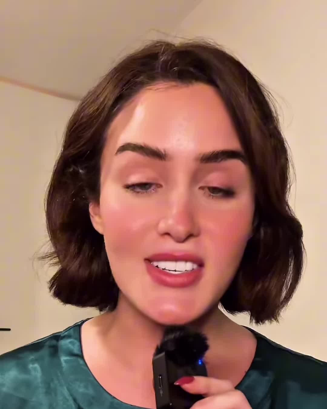 Mia Dio, Miss Universe Cuba 2026, in the first of three videos about Zac Morris, 3 September 2025